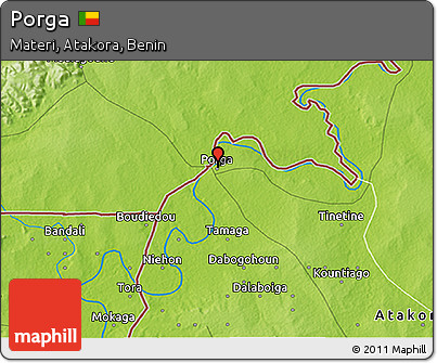 Physical 3D Map of Porga