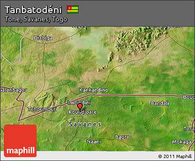 Satellite 3D Map of Tanbatodéni