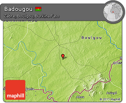 Physical 3D Map of Badougou