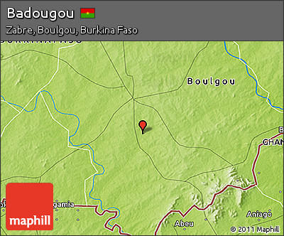 Physical 3D Map of Badougou