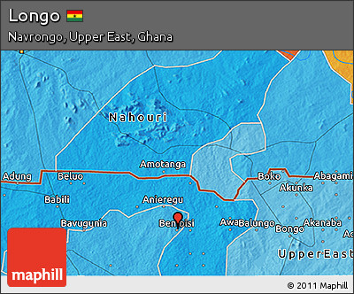 Political 3D Map of Longo