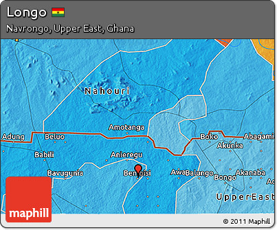 Political 3D Map of Longo