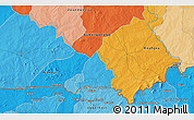 Political 3D Map of Tangassoko