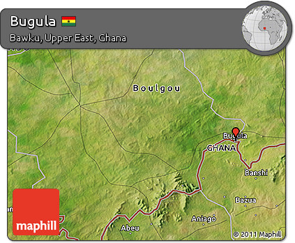 Satellite 3D Map of Bugula