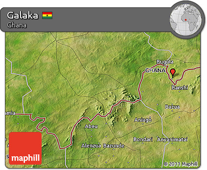 Satellite 3D Map of Galaka
