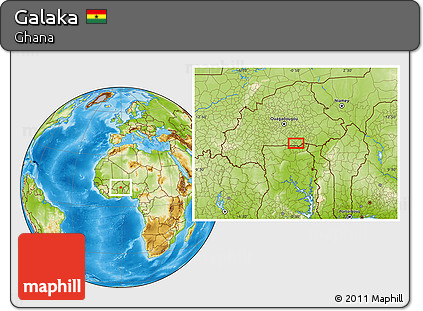 Physical Location Map of Galaka