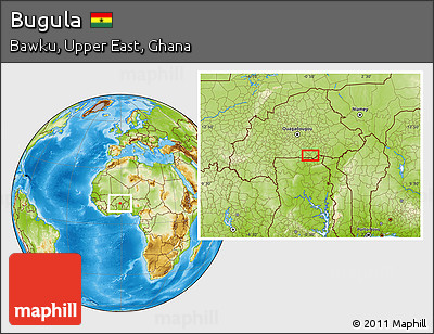 Physical Location Map of Bugula