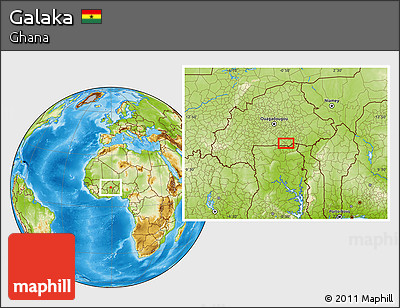 Physical Location Map of Galaka