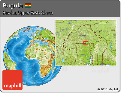 Physical Location Map of Bugula