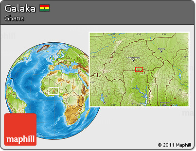 Physical Location Map of Galaka