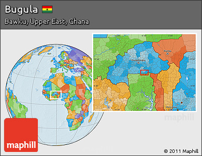 Political Location Map of Bugula