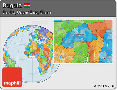Political Location Map of Bugula