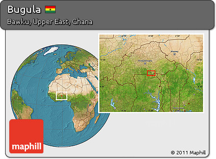 Satellite Location Map of Bugula