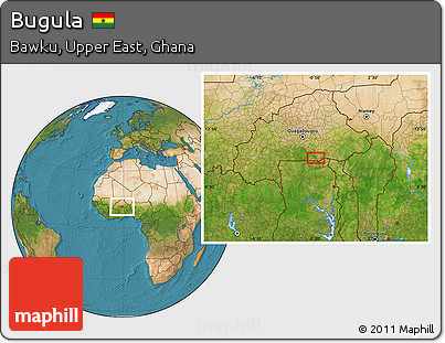 Satellite Location Map of Bugula