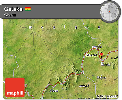Satellite Map of Galaka