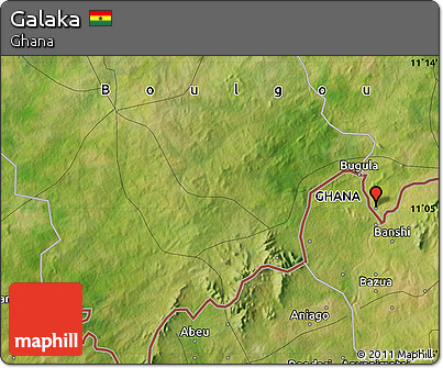 Satellite Map of Galaka
