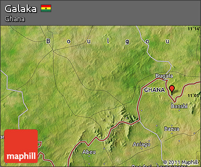 Satellite Map of Galaka