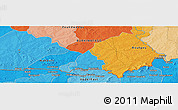 Political Panoramic Map of the area around 11° 9' 41" N, 0° 46' 30" W