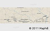 Shaded Relief Panoramic Map of the area around 11° 9' 41" N, 0° 46' 30" W