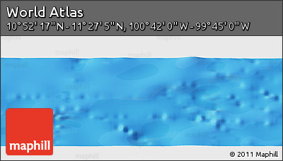 Political Panoramic Map of the Area around 11° 9' 41" N, 100° 13' 29" W
