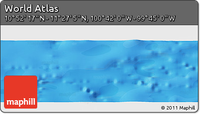 Political Panoramic Map of the Area around 11° 9' 41" N, 100° 13' 29" W