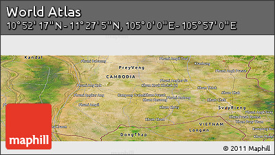 Satellite Panoramic Map of the Area around 11°&nbsp;9'&nbsp;41"&nbsp;N,&nbsp;105°&nbsp;28'&nbsp;29"&nbsp;E