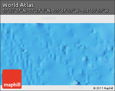 Political 3D Map of the Area around 11° 9' 41" N, 105° 19' 29" W