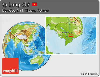 Physical Location Map of Ấp Long Chử