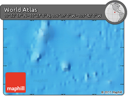 Physical Map of the Area around 11° 9' 41" N, 106° 10' 30" W