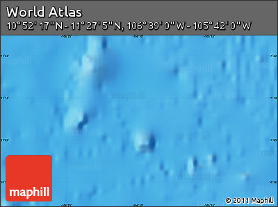 Physical Map of the Area around 11° 9' 41" N, 106° 10' 30" W