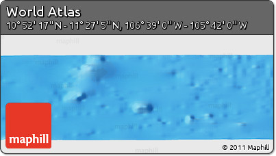Shaded Relief Panoramic Map of the Area around 11° 9' 41" N, 106° 10' 30" W