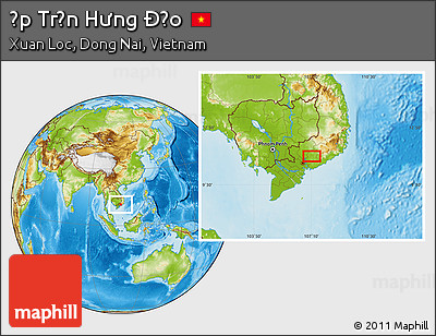 Physical Location Map of Ấp Trần Hưng Ðạo