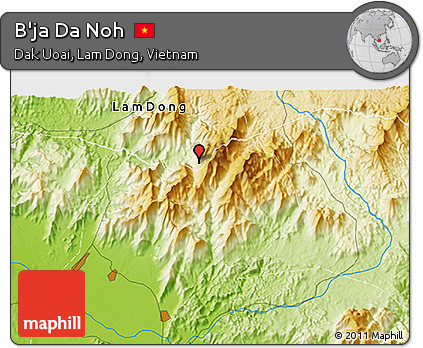 Physical 3D Map of B'ja Da Noh