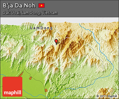 Physical 3D Map of B'ja Da Noh