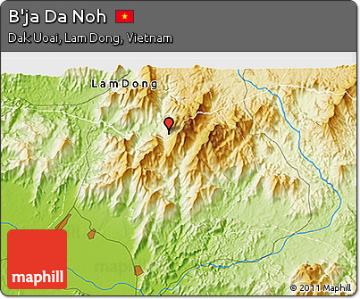 Physical 3D Map of B'ja Da Noh
