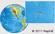 Physical Location Map of the area around 11° 9' 41" N, 109° 34' 29" W