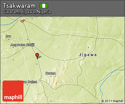 Physical 3D Map of Tsakwaram