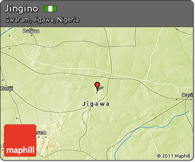 Physical 3D Map of Jingino