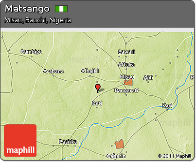 Physical 3D Map of Matsango
