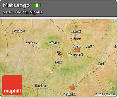 Satellite 3D Map of Matsango