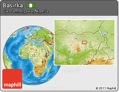 Physical Location Map of Basirka