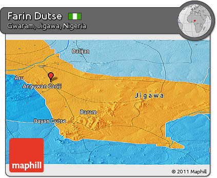 Political Panoramic Map of Farin Dutse