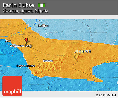 Political Panoramic Map of Farin Dutse