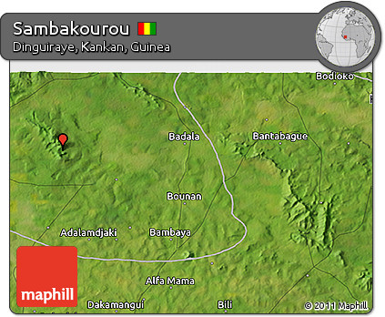 Satellite 3D Map of Sambakourou