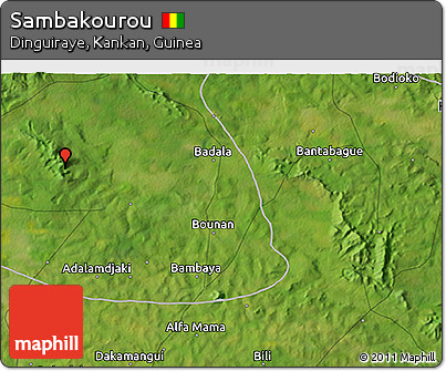 Satellite 3D Map of Sambakourou
