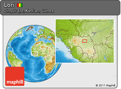 Physical Location Map of Lori