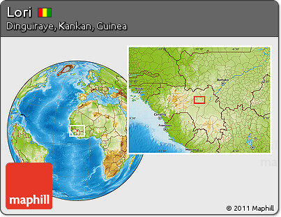 Physical Location Map of Lori