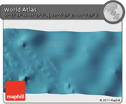 Satellite 3D Map of the Area around 11° 9' 41" N, 110° 34' 29" E