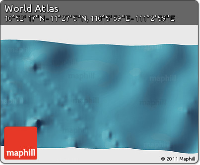 Satellite 3D Map of the Area around 11° 9' 41" N, 110° 34' 29" E
