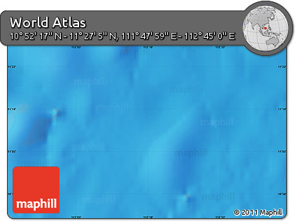 Physical Map of the Area around 11° 9' 41" N, 112° 16' 30" E